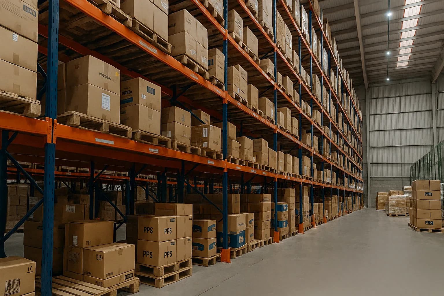 Galpão Impakto com porta-paletes