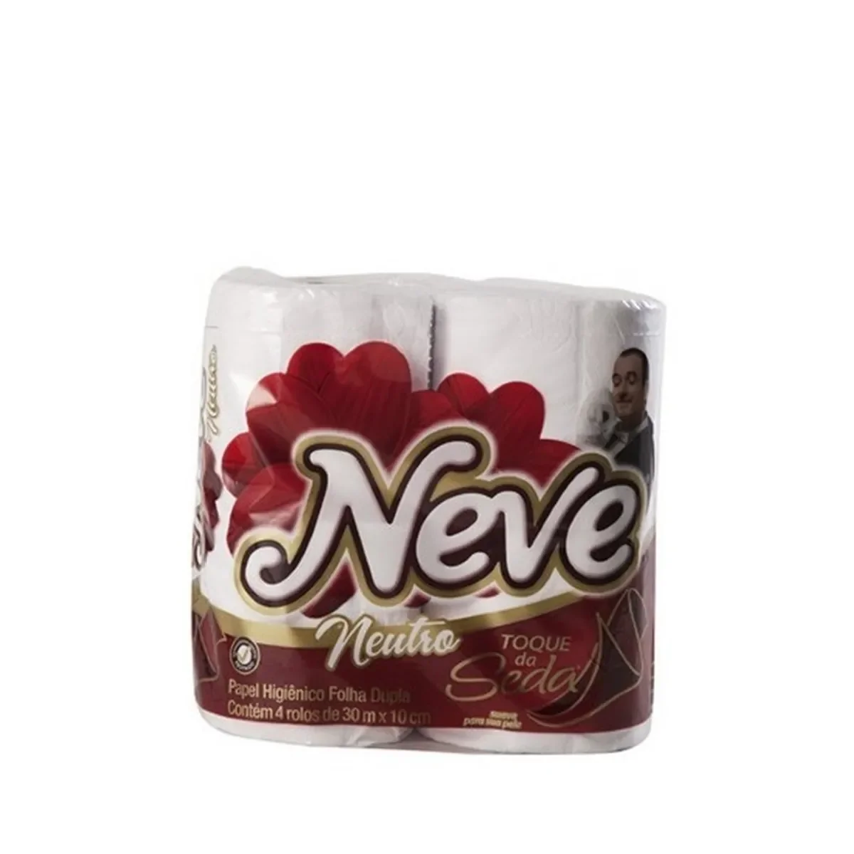 PAPEL HIG. FOLHA DUPLA 4 ROLOS NEVE